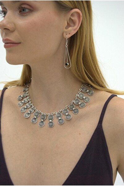 OneArjethnic Gümüş kaplama tasarım kolye