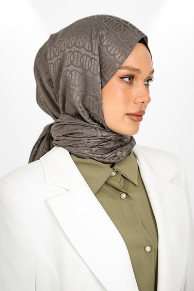 hijabchi Jakar Imported Silky Shawl - Ring Model - Νέες Συλλογές - Dark Mink