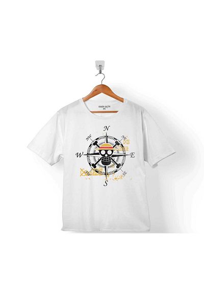 Kendim Seçtim Tricou pentru copii One Piece Compass Skull Skeleton
