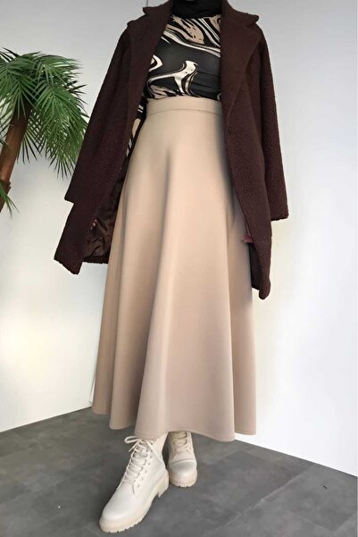 CNG MODA تنورة حجاب نسائية من قماش الغوص