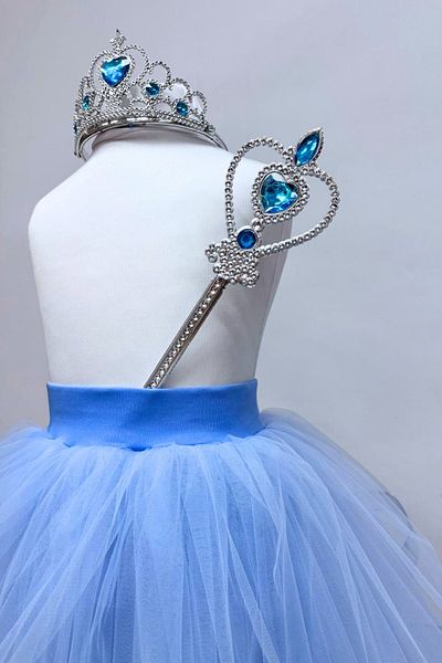 LULLY KİDS Set de costume pentru fete cu fustă tutu albastră