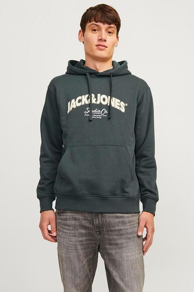 Jack & Jones Jorbronx Arch Big Sweat Hood Ub Sweat pentru bărbați 12267584   Râul pădurii