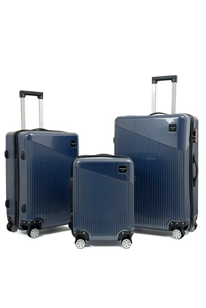 Reymond Luggage PC Venüs Aurora Serisi Valiz, Lacivert - 3'lü Set
