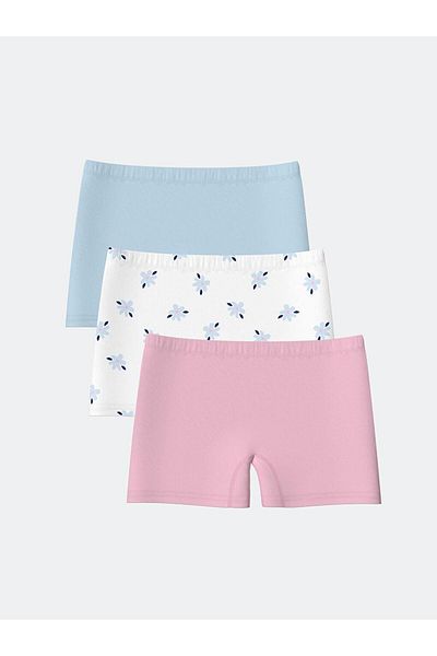 LC Waikiki LCW Kids Printed Girls' Boxer 3 τεμαχίων