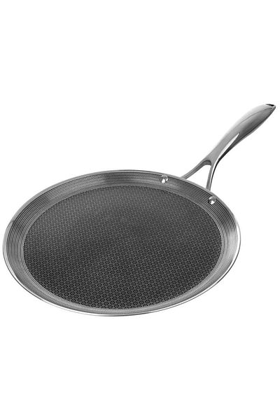 Cookcell Stainless Steel Heat Cube Coating Non-stick Cookware Flat Frying Pan, 35 Cm Size