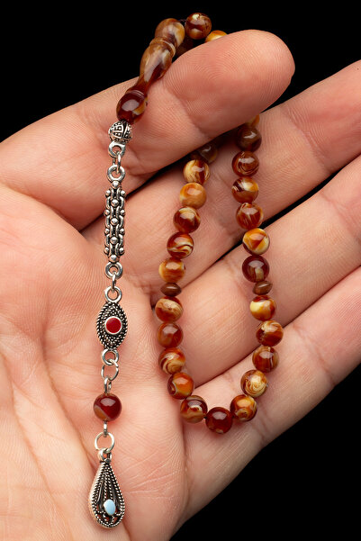 OTTOTESBİH Ανδρικό δώρο 6mm Μικροσκοπικό μέγεθος Beirut Drop Amber Tasbih