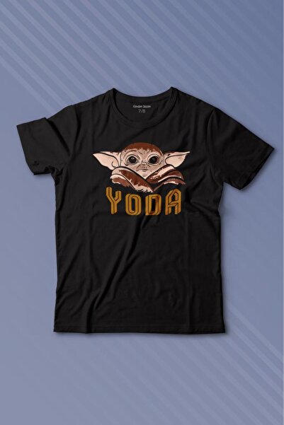 Kendim Seçtim Beba na brodu Yoda Star Wars Smeđa beba Mandalorijanac Štampano...