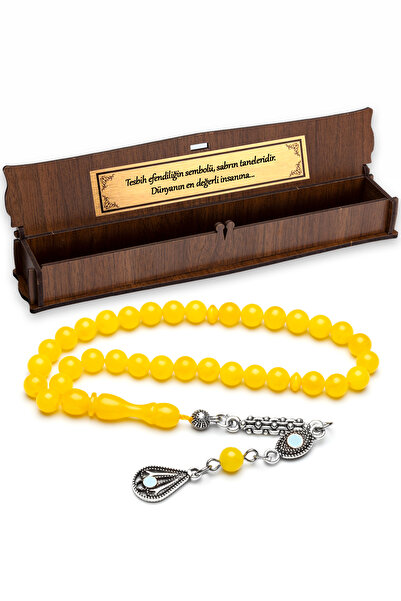 OTTOTESBİH Cadou pentru bărbați, mărgele de rugăciune din chihlimbar Beirut, dimensiune mică, 6 mm