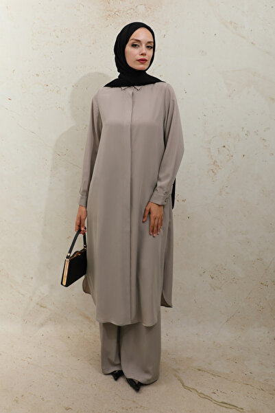 ZÜLAYS Medine İpeği Tunik Takım Taş