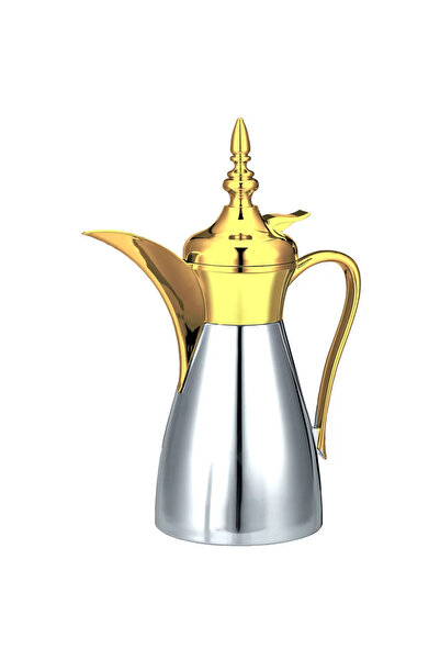 SAFA دلة قهوة من الستانلس ستيل باللون الذهبي المميز بسعة 0.6 لتر