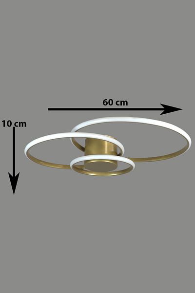 LEGACY Sole Modern Design Antique Color Living Room - Kitchen - Hall White Led 3-Piece Chandelier