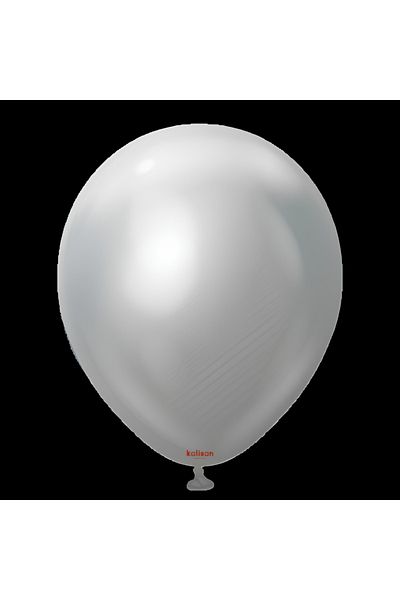 Parti Setim 12Inch Silver Chrome Balloon Set - 10Pcs