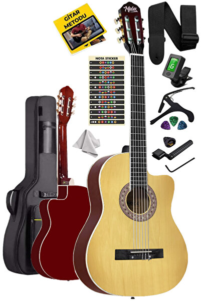 Midex MGX-100NT-BAG Üst Seviye Klasik Gitar 4/4 Sap Ayarlı (Tuner Çanta Askı ...