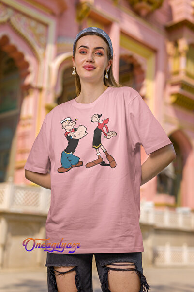oneagılyazı Popeye Printed Oversize T-Shirt