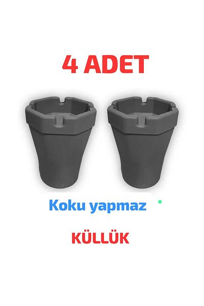 MOSTAR41 4 Pcs Unscented Ash Plate Plastic