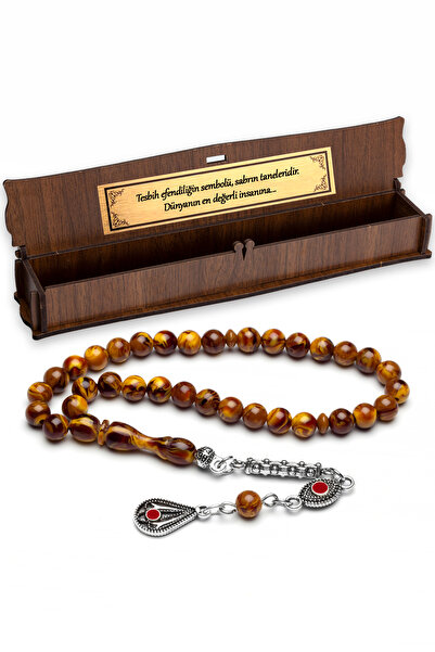 OTTOTESBİH Ανδρικό δώρο 6mm Μικροσκοπικό μέγεθος Beirut Drop Amber Tasbih