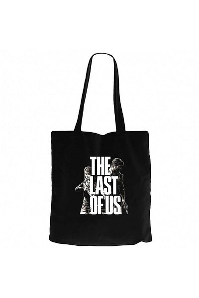 Z zepplin The Last Of Us 2 Apocalypse Μαύρη υφασμάτινη τσάντα με φερμουάρ Gabardine