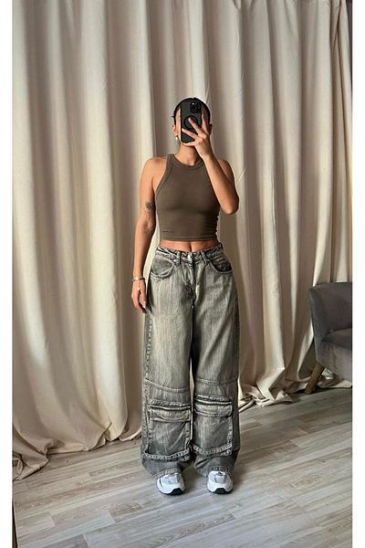 DENİKK ΠΑΝΤΕΛΟΝΙ BAGGY JEAN PALAZZO ΕΙΔΙΚΗΣ ΣΧΕΔΙΑΣΜΗΣ TREND