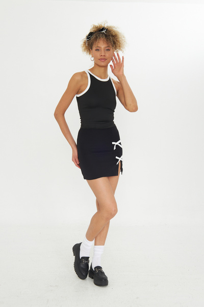 My Peak Night Black Mini Skirt