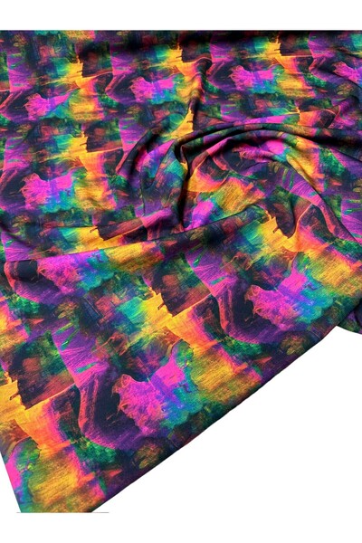 ipekkumaş Renkli Desen Elbiselik Gömleklik Krep Kumaş Ürünümüz Adet Olarak Sa...