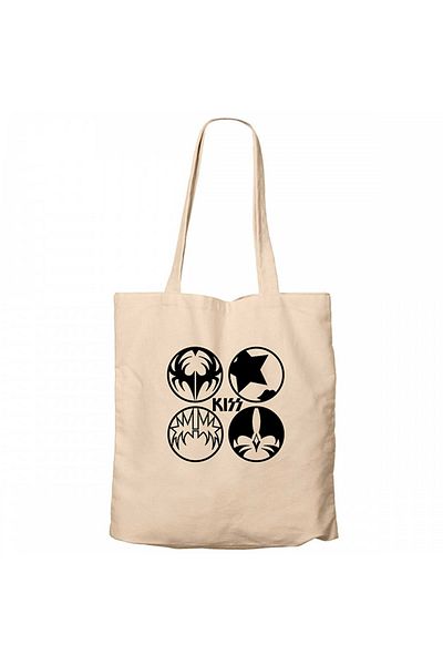 Z zepplin Kiss Figure Cream Canvas Tote Bag