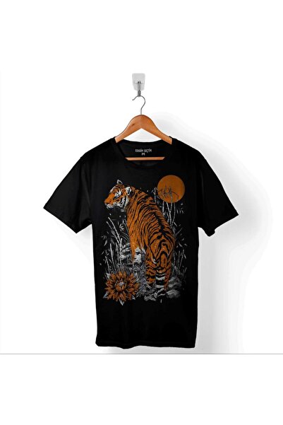 Kendim Seçtim Tiger Moon Puni Mesec Mesec Tigar Štampano Majica Unisex T-shirt