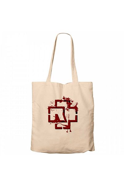 Z zepplin Rammstein Logo 4 Cream Canvas Tote Bag