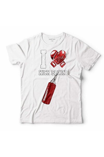 Kendim Seçtim I Love Kick Boxing Mănuși de box Tricou pentru copii