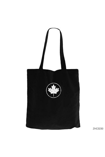 Z zepplin Black Canvas Tote Bag