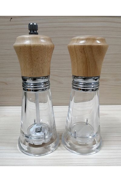 SAFA Acrylic Salt and Spice Grinder Set 2-Piece