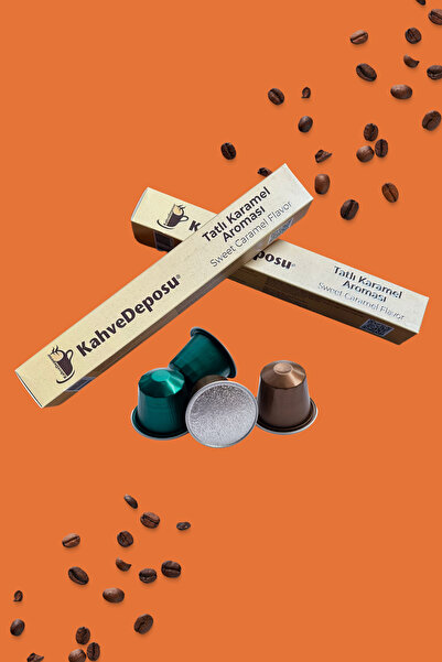 Kahve Deposu Nespresso Uyumlu Karamel Aromalı Kapsül Kahve 10’’lu Kutu