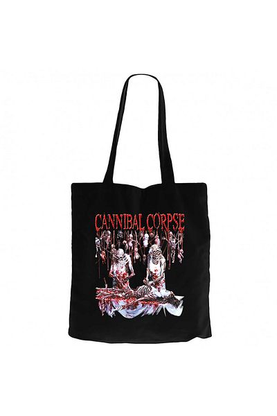 Z zepplin Cannibal Corpse Essential Μαύρη υφασμάτινη τσάντα με φερμουάρ Gabardine