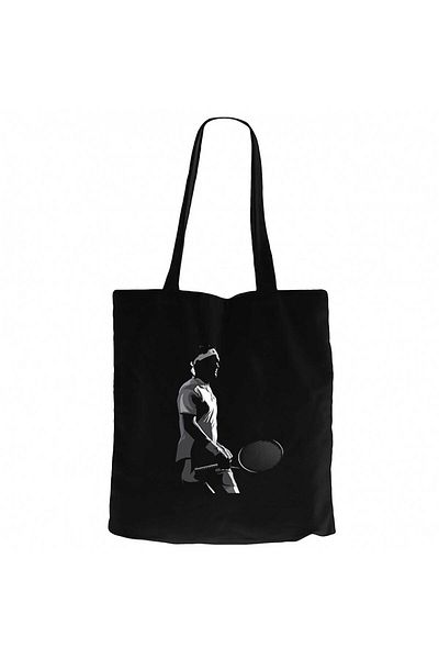 Z zepplin Roger F. Silhouette Black Canvas Tote Bag