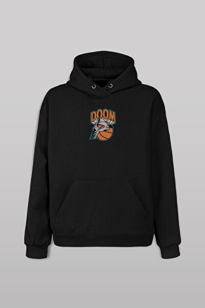 Kendim Seçtim Mf Doom Basketball Hip Hop Mask Hanorac imprimat față și spate ...