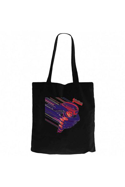 Z zepplin Judas Priest Turbo Black Canvas Tote Bag