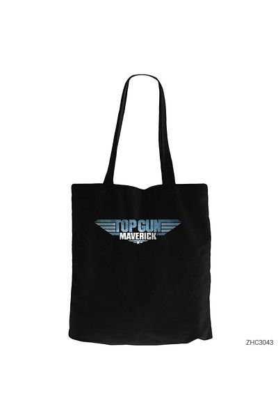 Z zepplin Top Gun Maverick Black Canvas Tote Bag