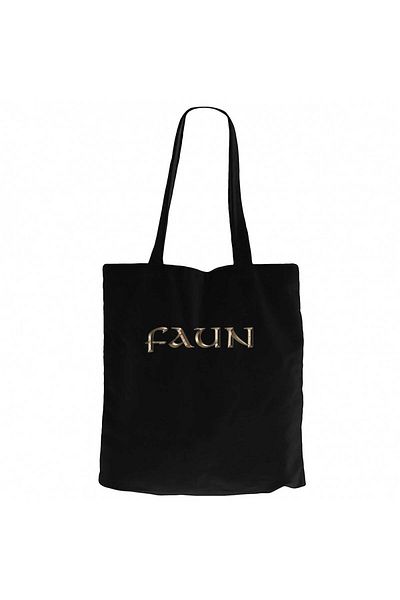Z zepplin Faun Color Logo Μαύρη υφασμάτινη τσάντα με φερμουάρ Gabardine