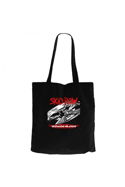Z zepplin Skid Row Revolutions Per Minute Black Zippered Cloth Bag Gabardine