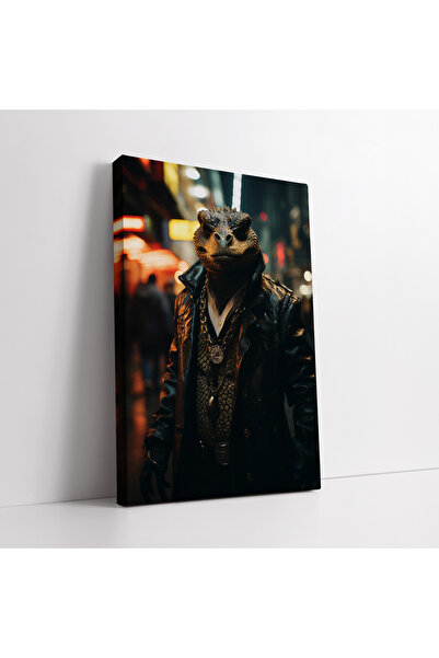 KOSS Dijital Εικονίδιο της μόδας Διακοσμητικός πίνακας σε καμβά με κροκόδειλο...