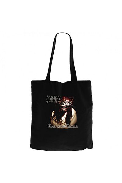 Z zepplin Deicide Scars Of The Crucifix Black Canvas Tote Bag