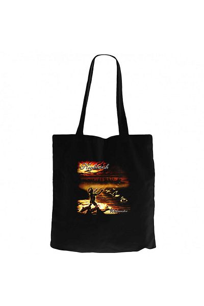 Z zepplin Nightwish Wishmaster Black Canvas Tote Bag