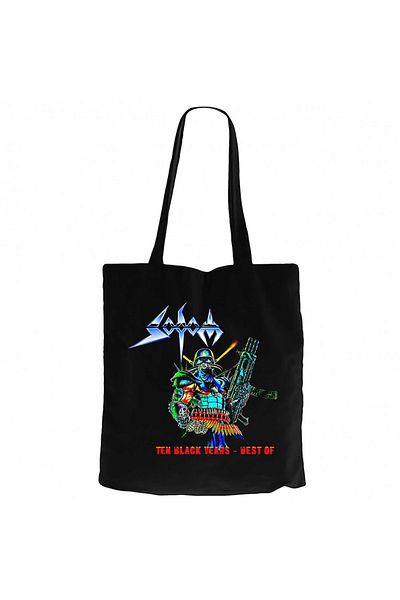 Z zepplin Sodom Ten Black Years Black Canvas Tote Bag