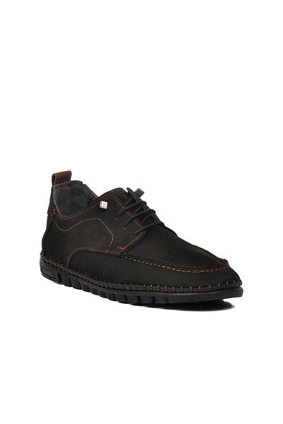 AYAKMOD Black Nubuck Men's Casual Shoes
