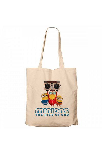 Z zepplin Minions The Rise Of Gru Cream Canvas Tote Bag