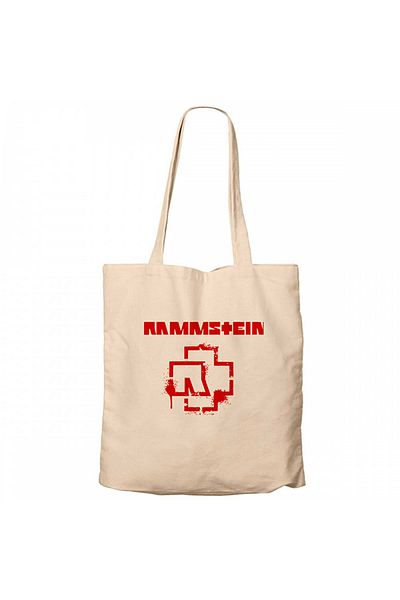 Z zepplin Rammstein Fly Cream Zippered Cloth Bag Gabardine