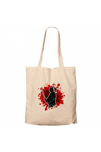 Z zepplin Samurai Euclid Cream Zippered Cloth Bag Gabardine