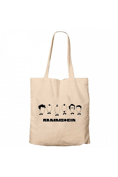 Z zepplin Rammstein Drawing 2 Cream Canvas Tote Bag