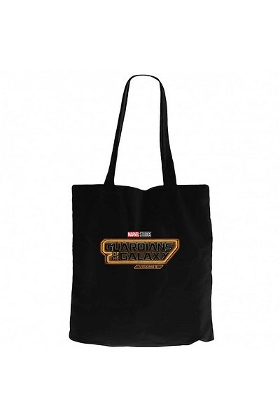 Z zepplin Guardians of the Galaxy Volume 3 Logo Black Canvas Tote Bag
