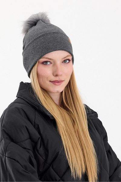 Butikgiz Smoked Color Millennium Style Cotton Camisole with Pompom - Ultra Light and Soft Beanie
