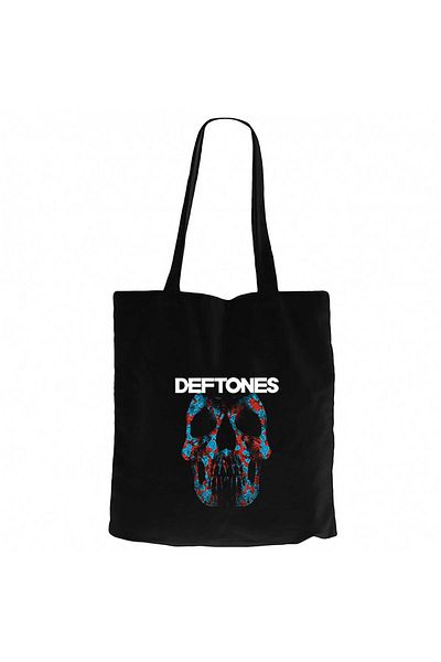 Z zepplin Deftones 2003 Άλμπουμ Μαύρη υφασμάτινη τσάντα με φερμουάρ Gabardine